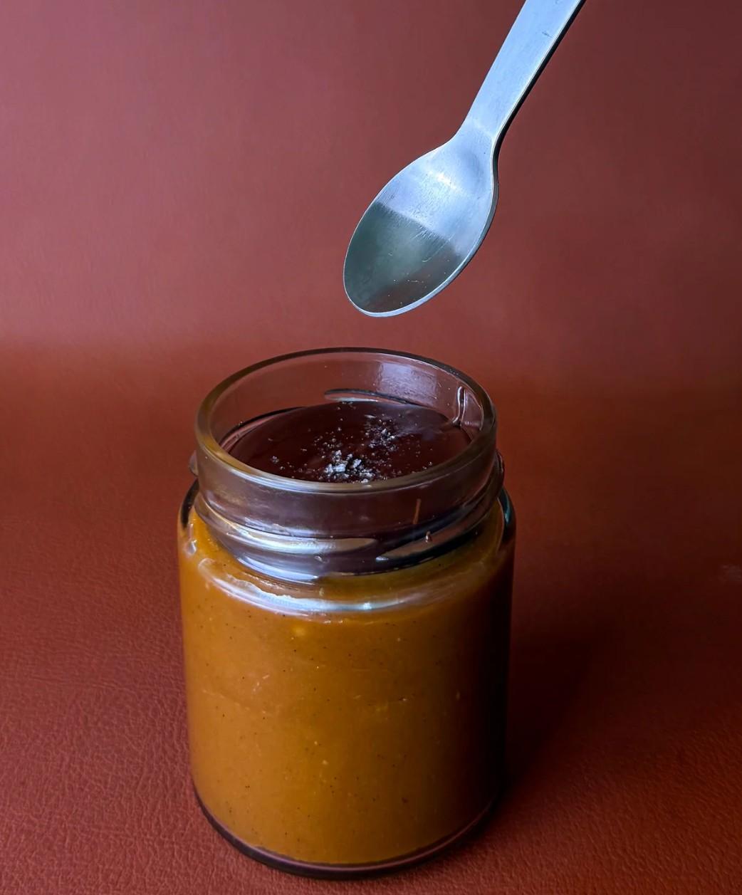 Salted Caramel Jar with Chocolate Seal