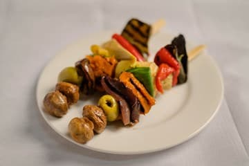 Vegan, Gluten & Dairy Free Antipasto Skewers