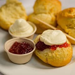 Homemade Scones with Jam & Cream
