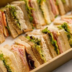 Freshly Made Triangle Sandwiches
