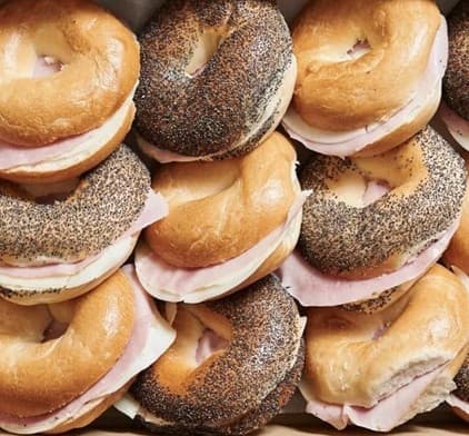 Bagel Ham Swiss Cheese (2 Pieces)