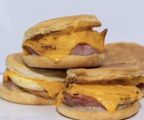 Bacon and Egg Cheese BBQ Sauce Muffin