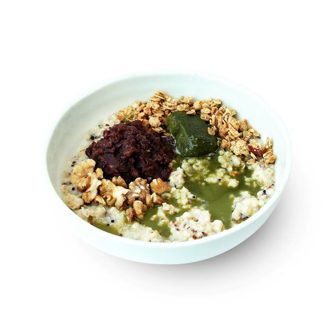 Matcha + Adzuki Oatmeal