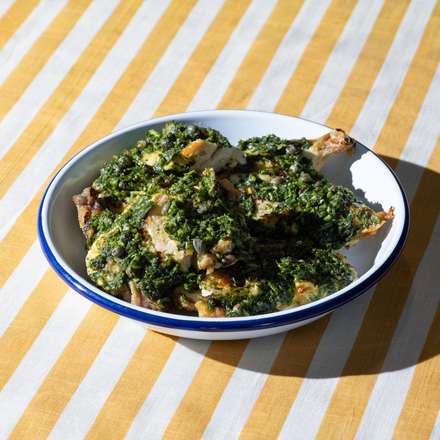 Corn-fed chicken, lemon & parsley 
