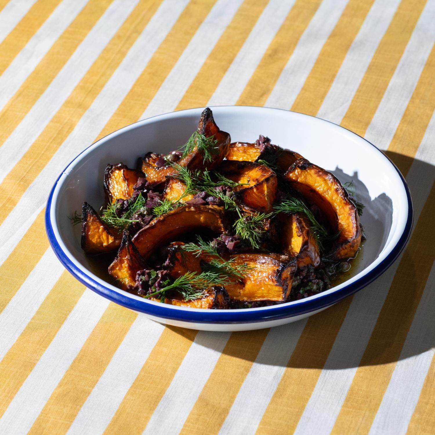 Roasted squash & tapenade