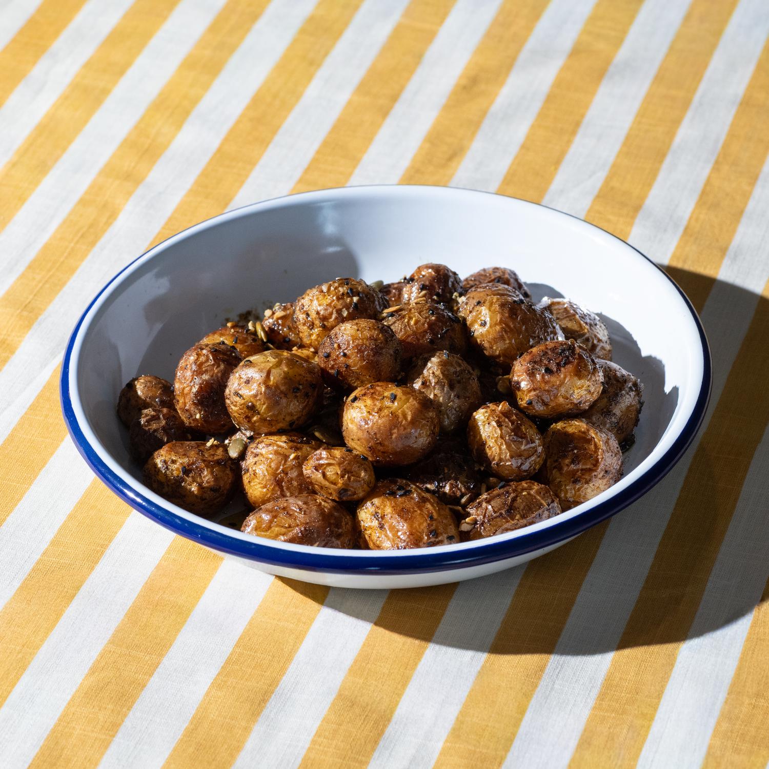 Spiced baby potatoes