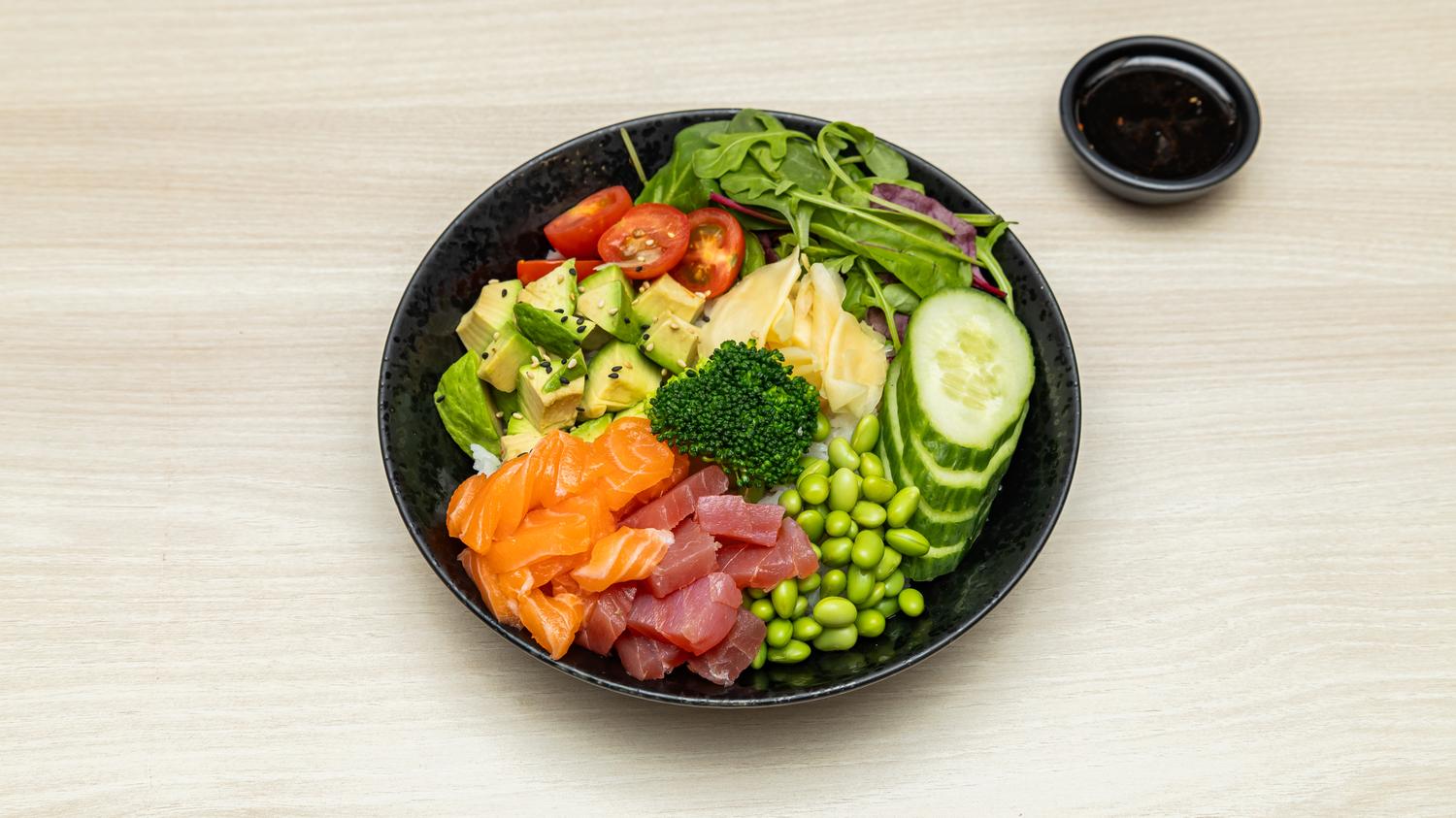 Mixed Poke, Salmon and Tuna