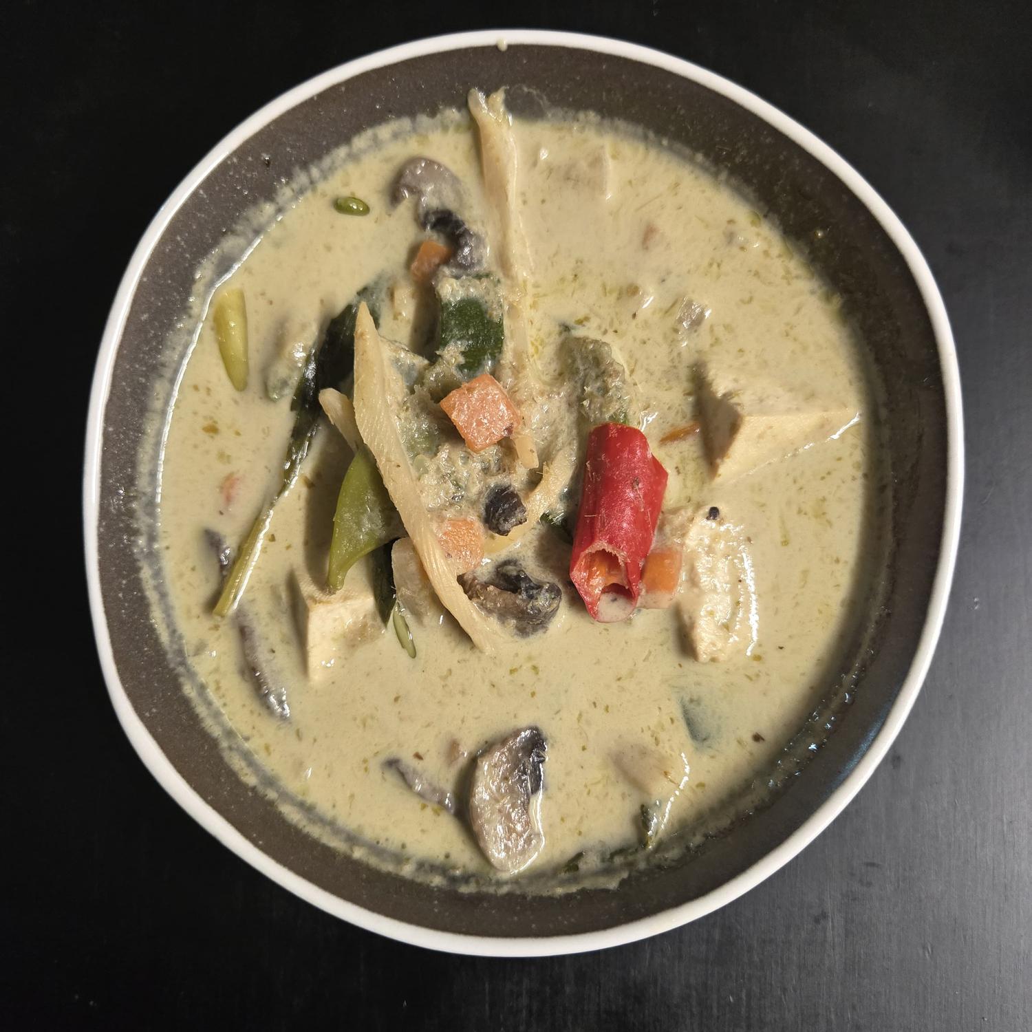 Vegetable and Tofu Green Thai Curry