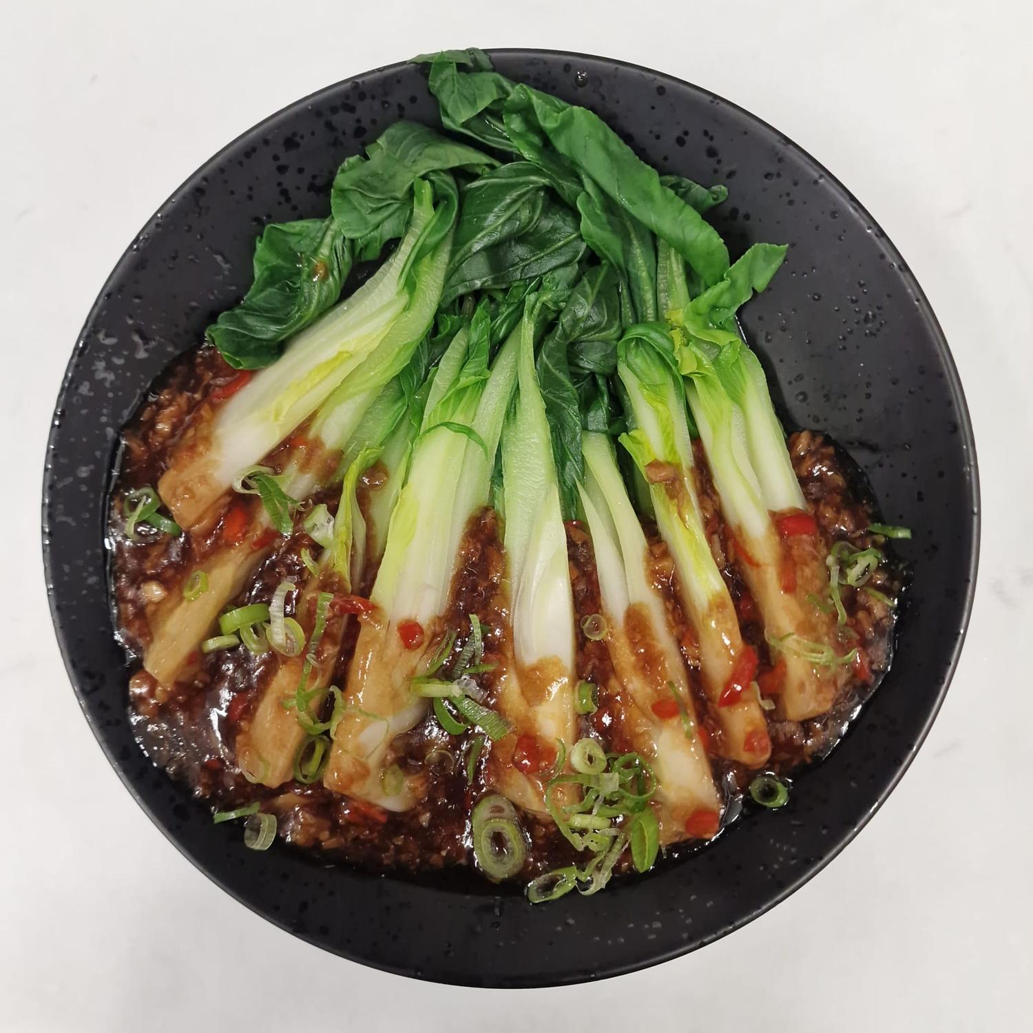 Sautéed Bok Choy with Chilli Garlic and Soy