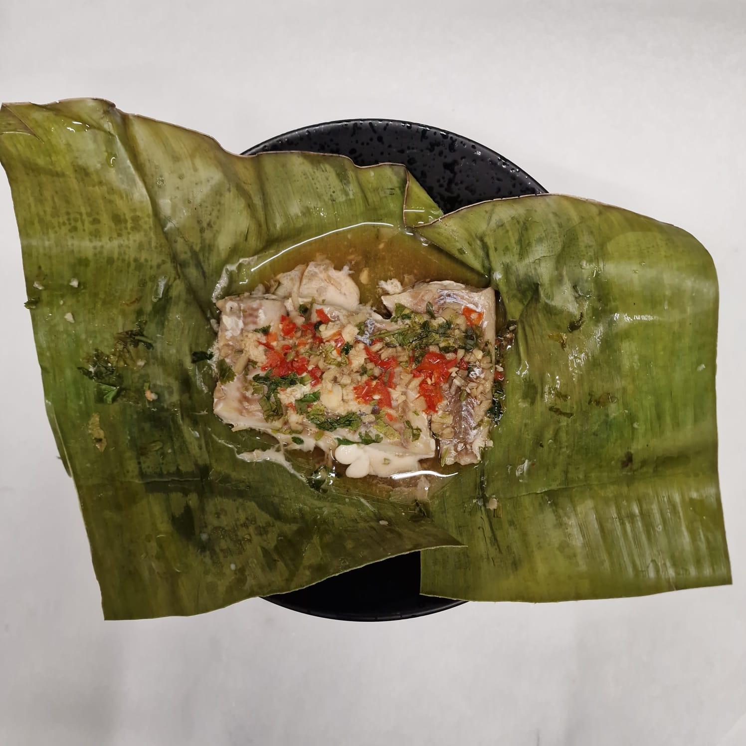 Steamed Fish in Banana Leaf