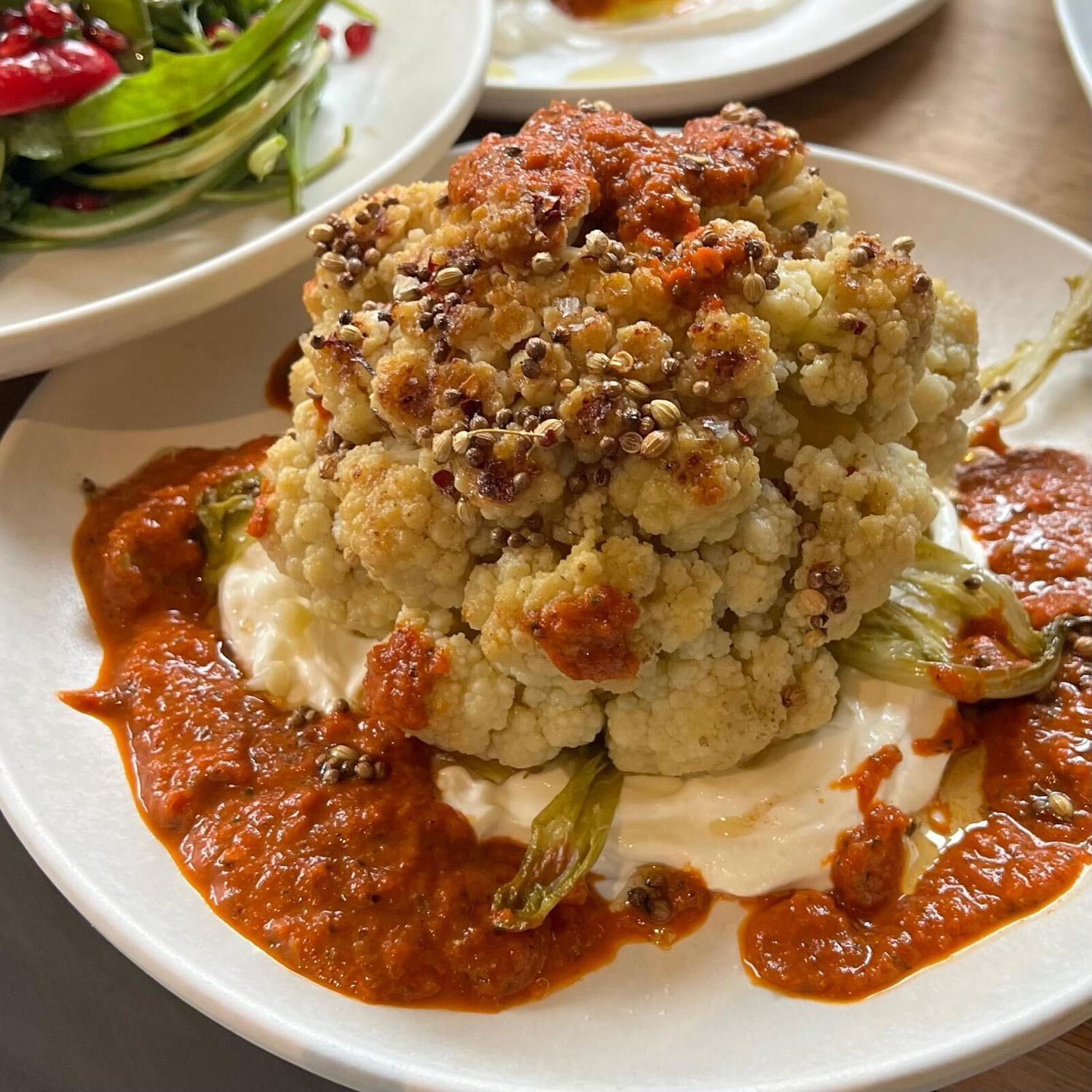 Whole Cauliflower and Harissa