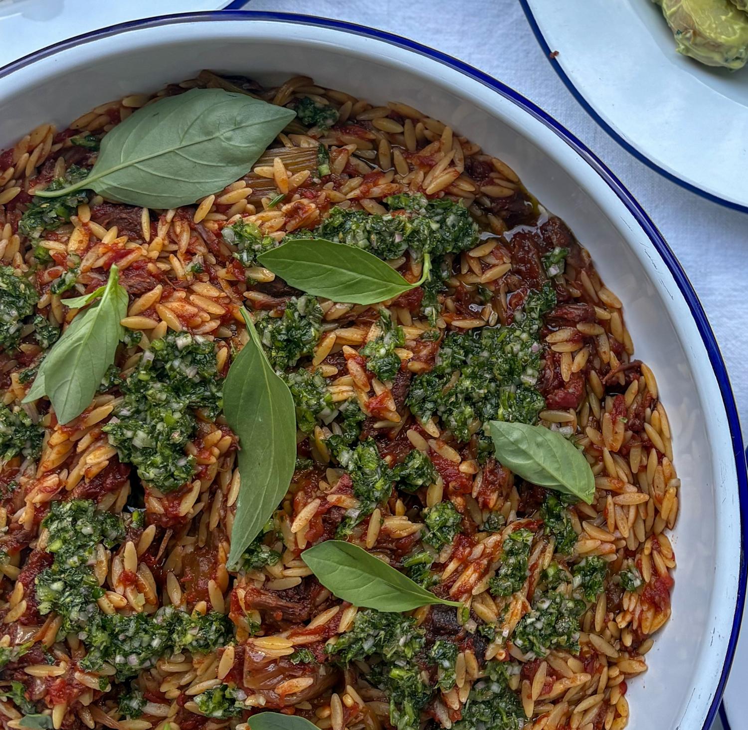 Sun-dried Tomato Pesto Orzo