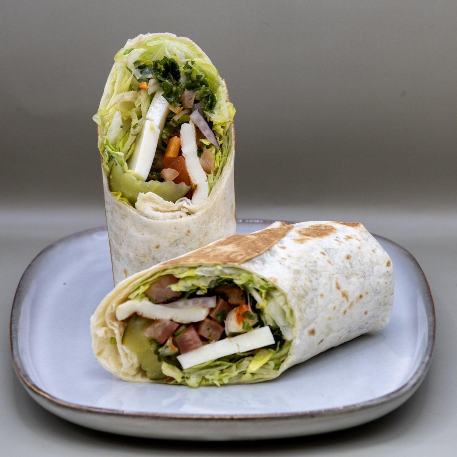 Halloumi Mediterranean Wrap