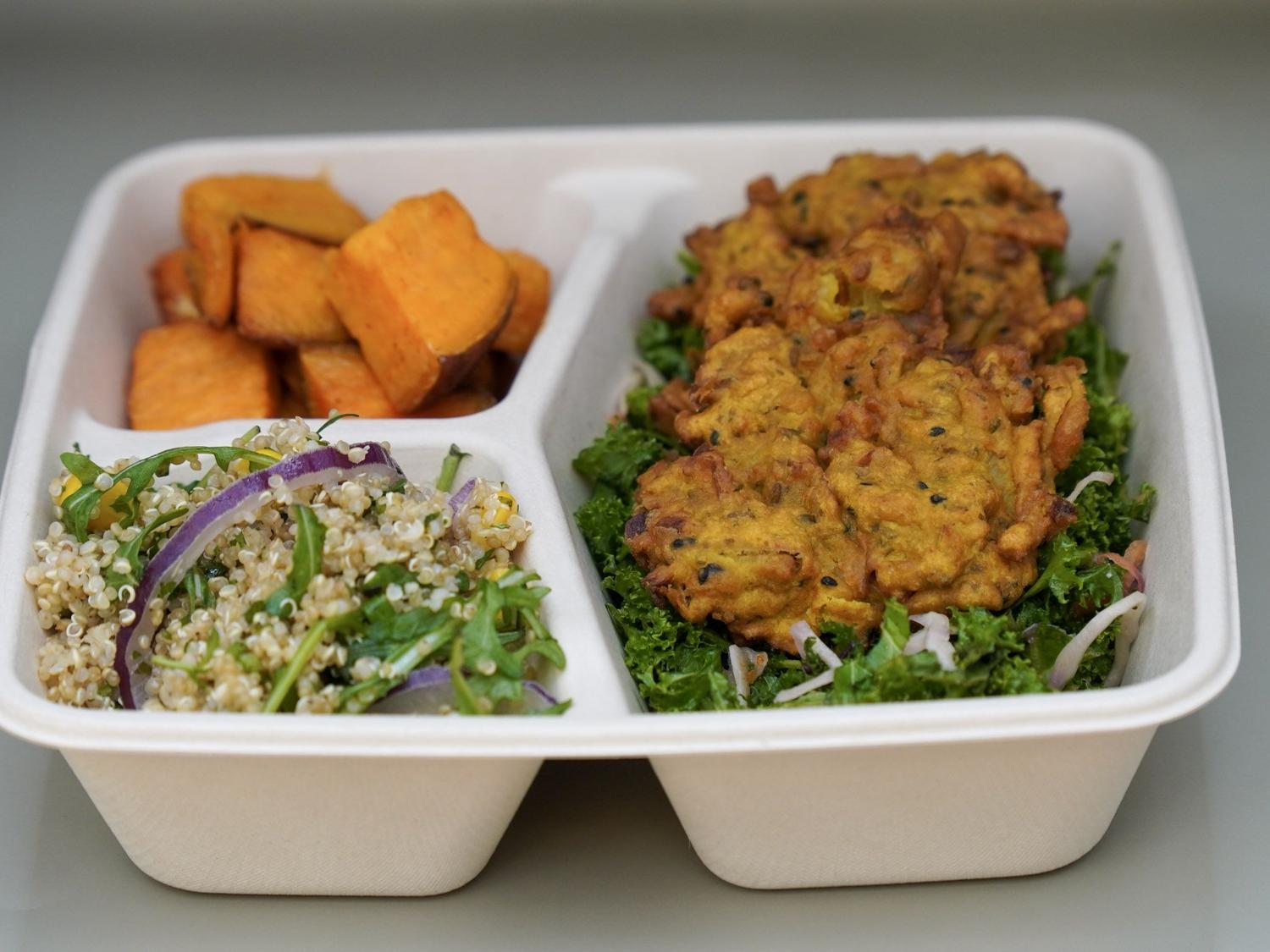 Onion Bhajis Lunchbox