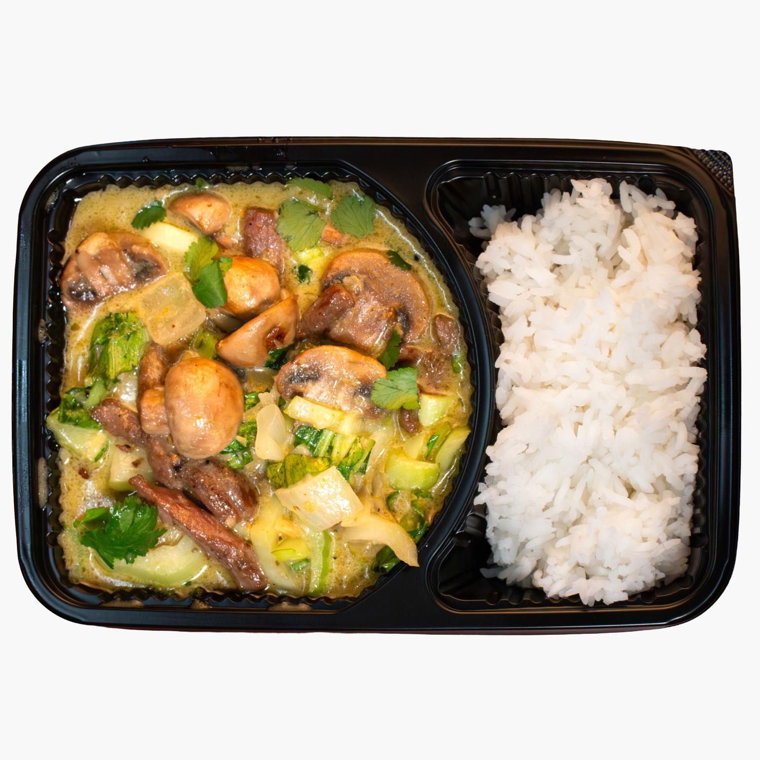 Thai Green Curry Beef with Jasmine Rice