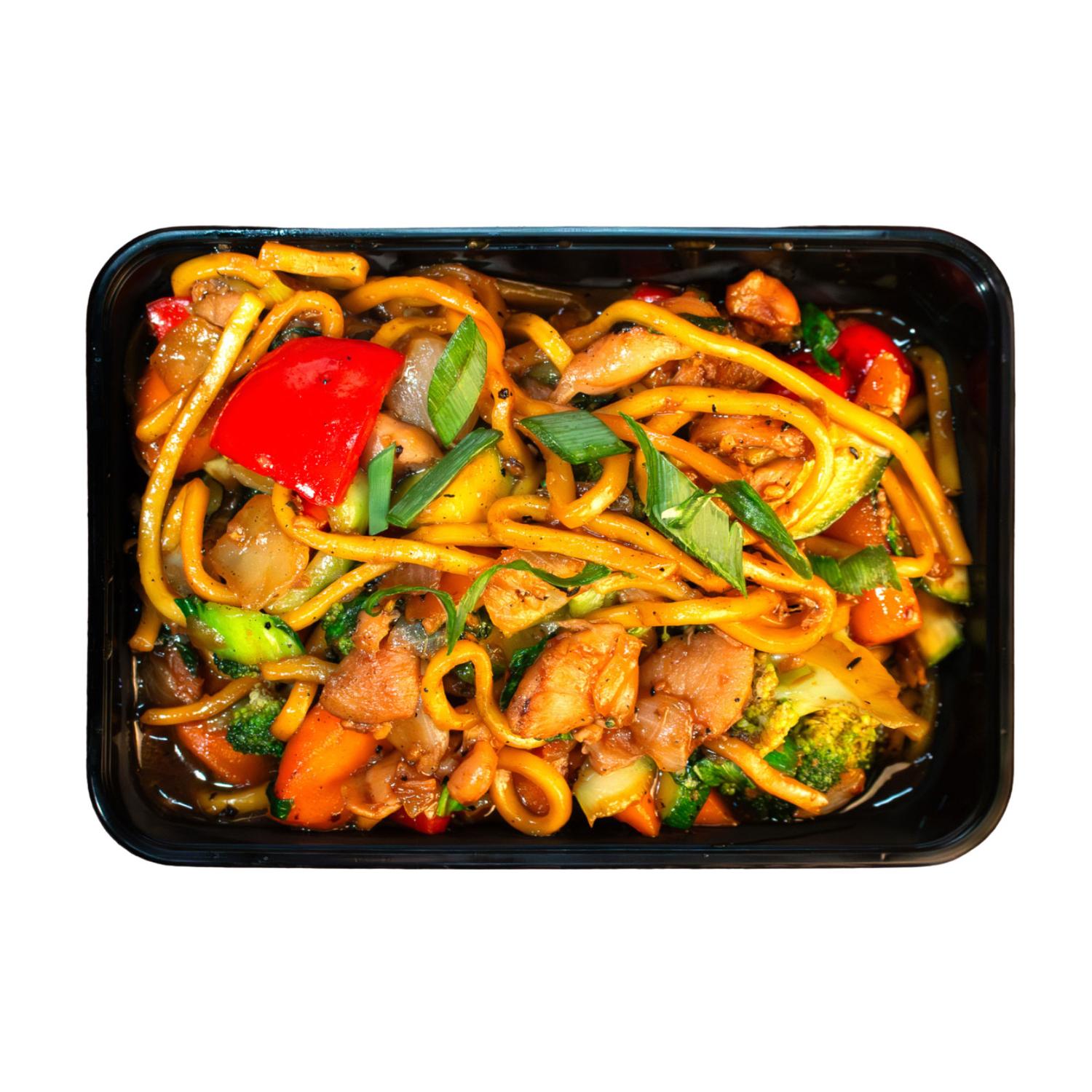 Pad Gratium Prik Chicken with Hokkien Noodles