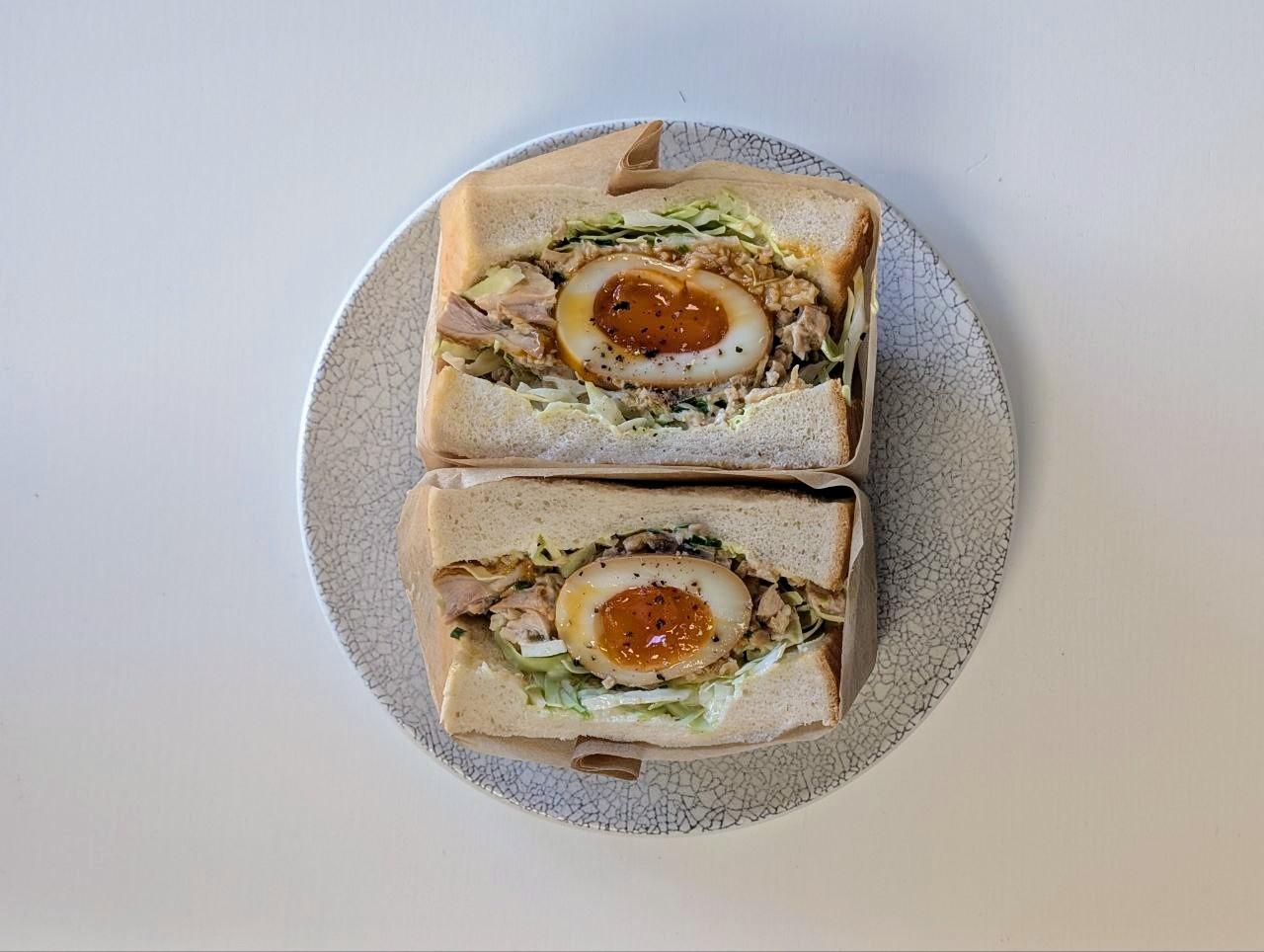 Ajitama Chicken Chashu Mayo Sando