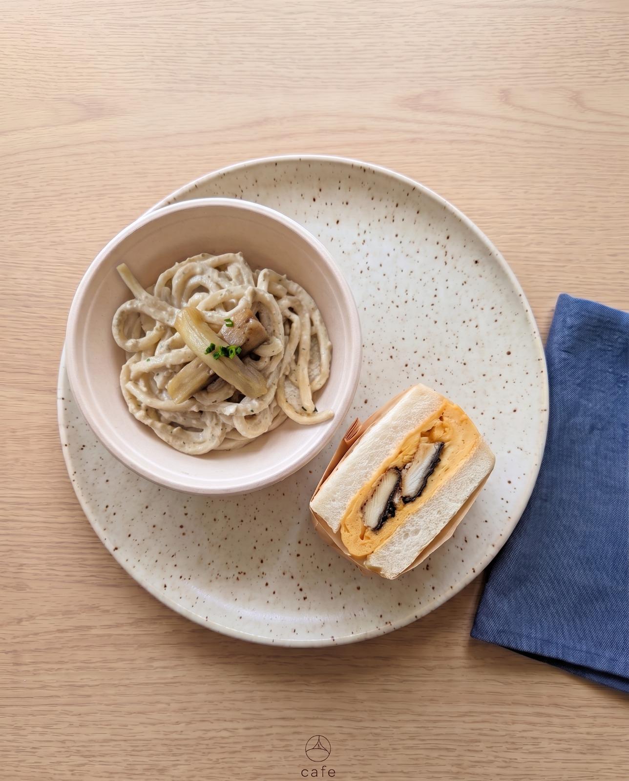 Combo: Nasu Cold Udon + Unagi Tamagoyaki Sando