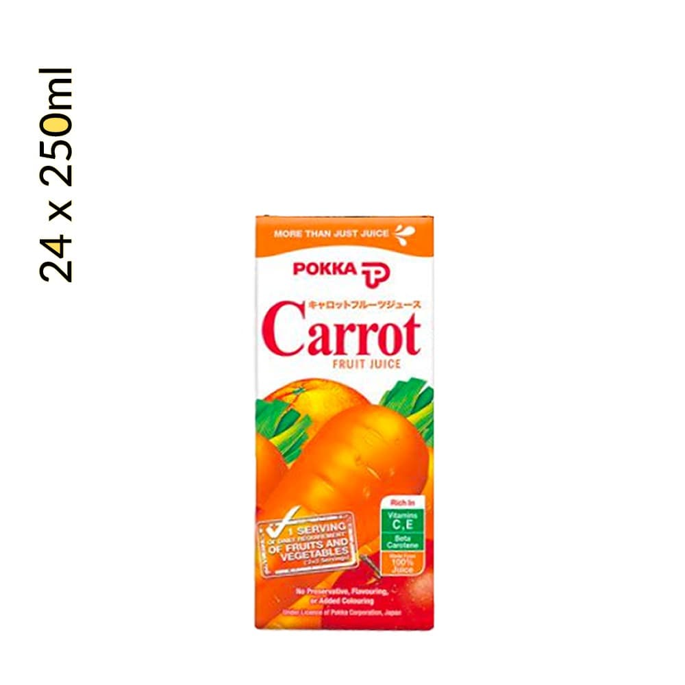 Pokka Carrot Juice Tetra Pack 24 x 250ML