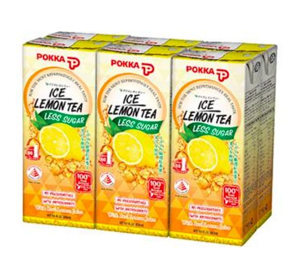 Pokka Ice Lemon Tea Tetra Pack (Less Sugar) 24 x 2