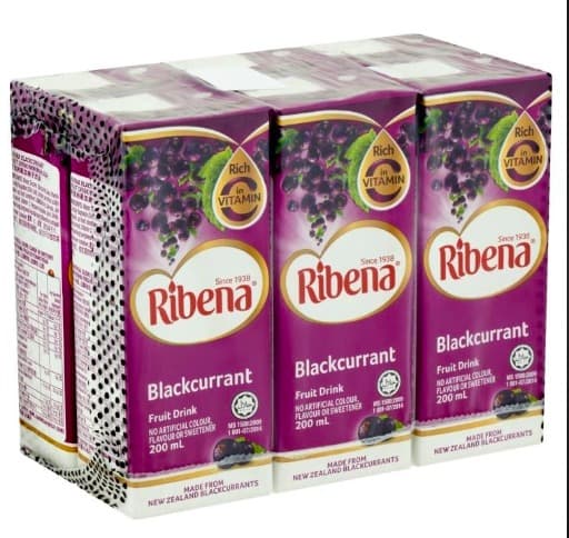 Ribena Blackcurrant Tetra Pack 24 x 200ml