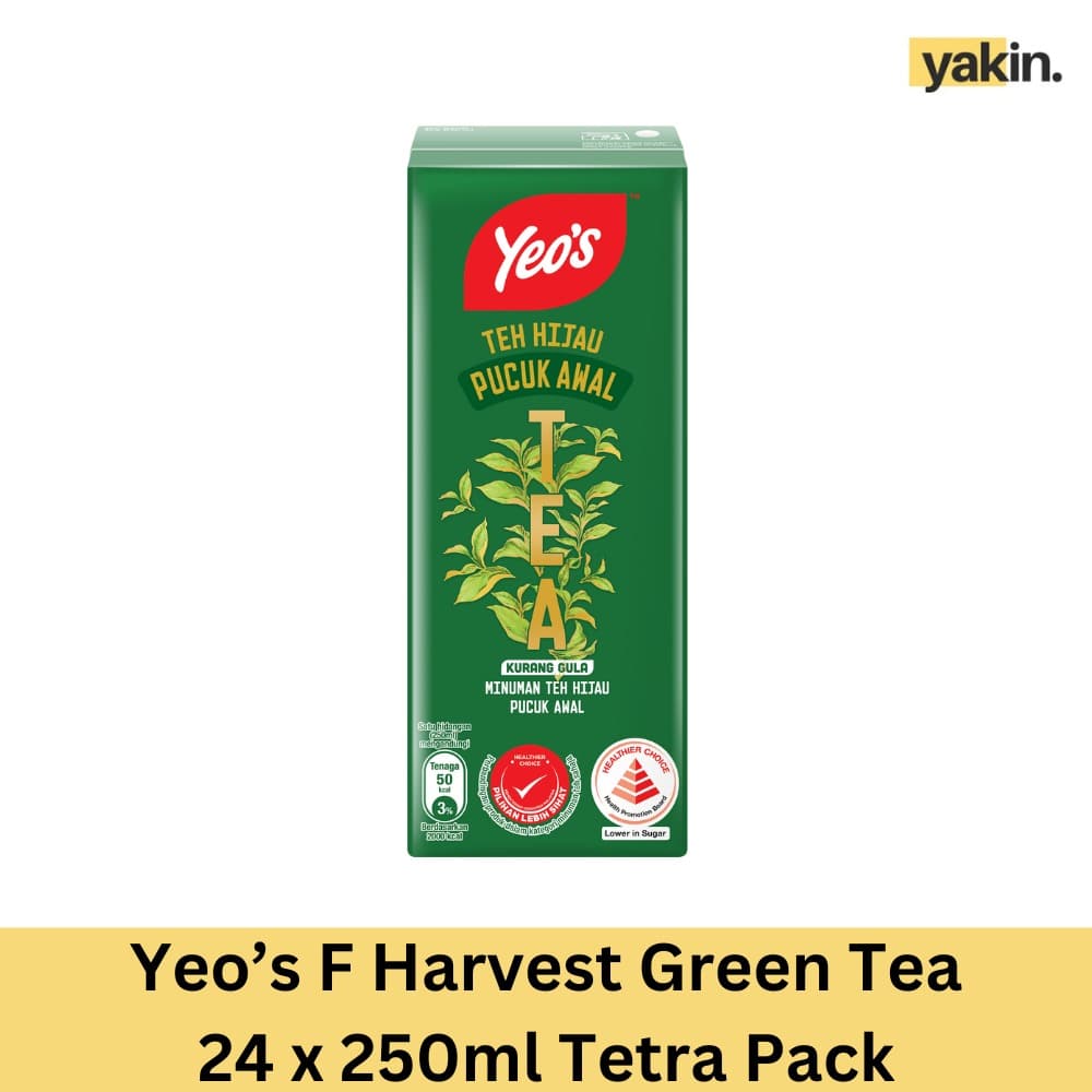 Yeo's F Harvest Green Tea 24 x 250ML