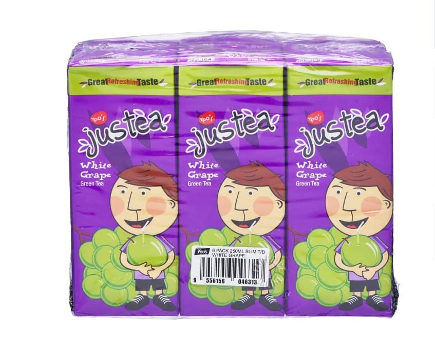 Yeo's Justea White Grape Tetra Pack 24 x 250ml