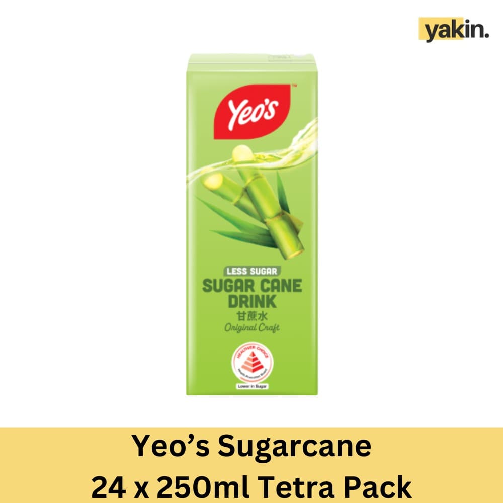 Yeo's Sugarcane Tetra Pack 24 x 250ml