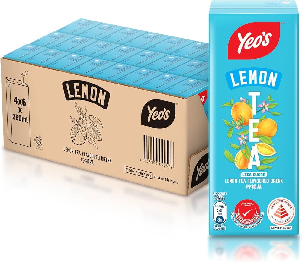 Yeo's Ice Lemon Tea Tetrak Pack 24 x 250ml