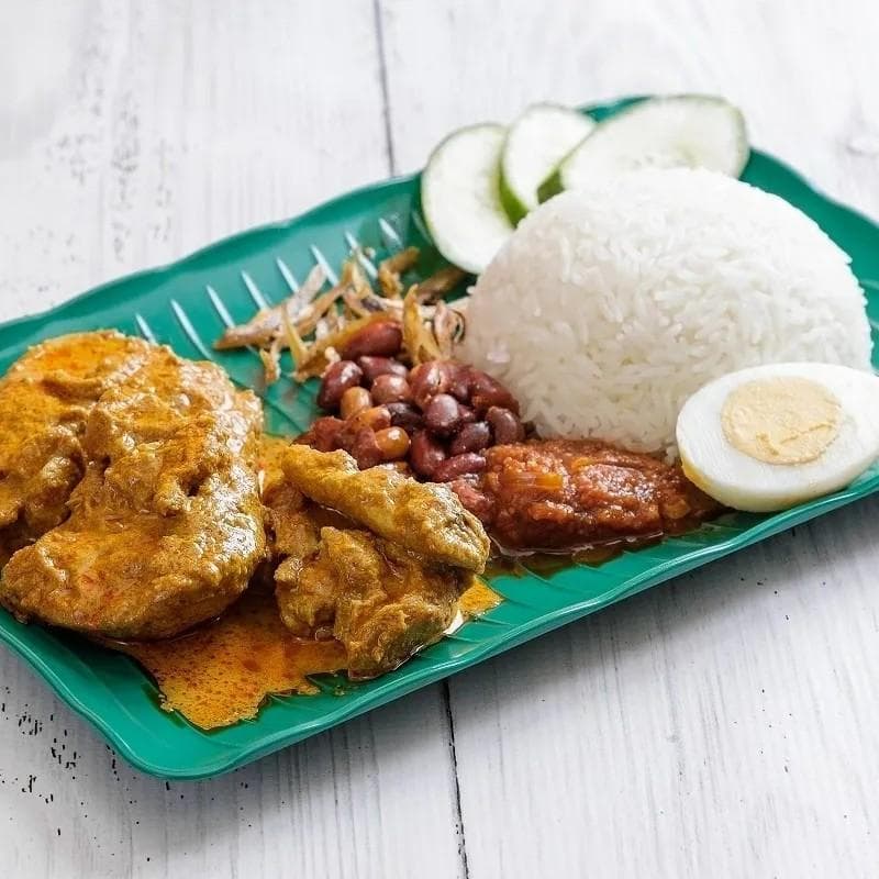 Nasi Lemak Classic Curry Chicken