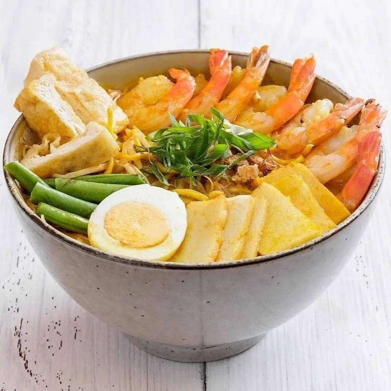 Laksa Noodle Soup Seafood