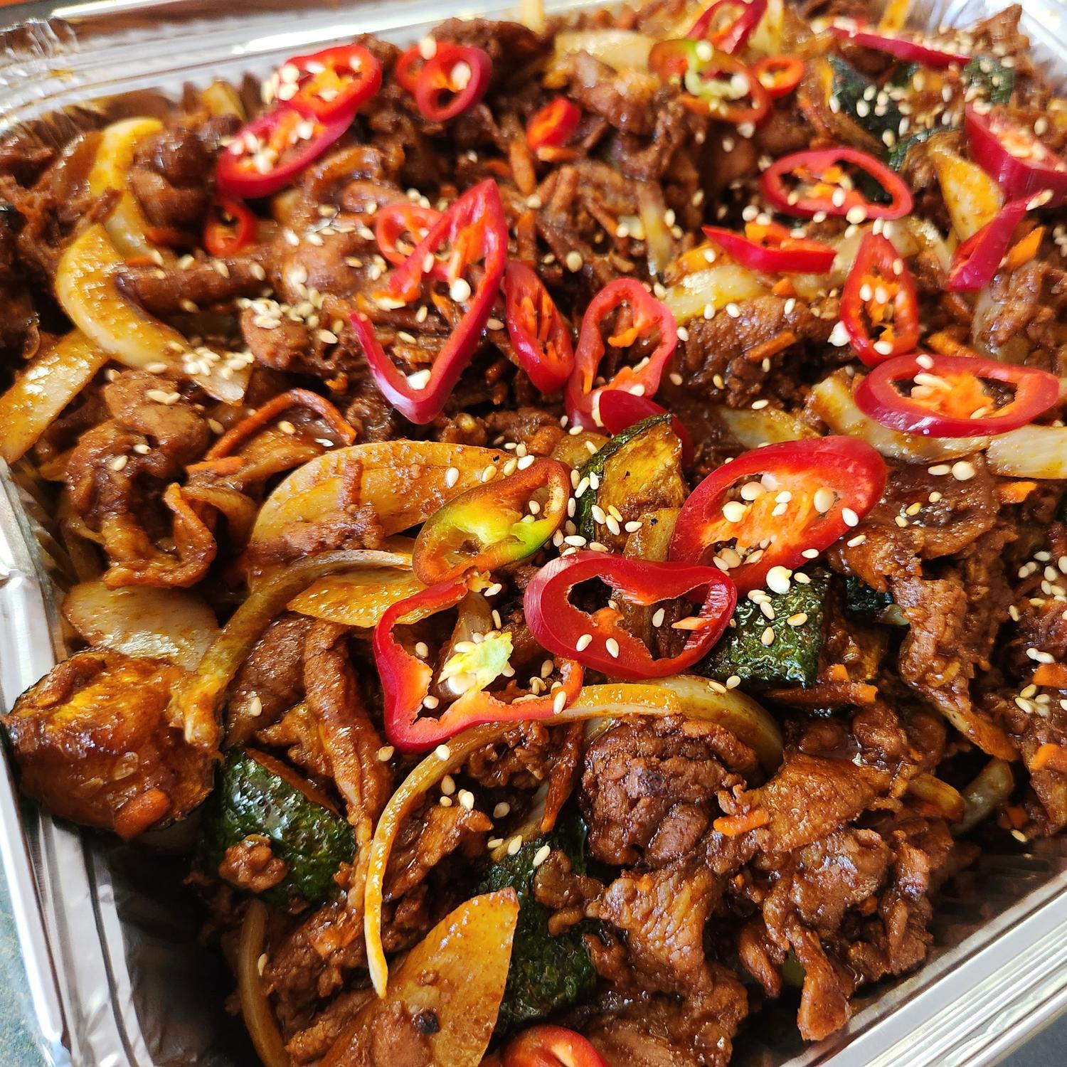 Korean Spicy Pork Tray
