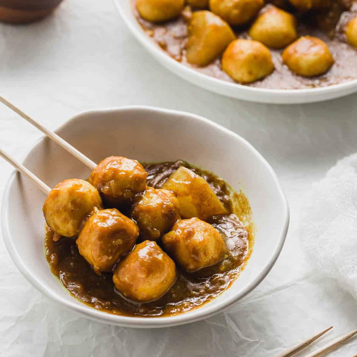 Hong Kong Curry Fish Balls Tray