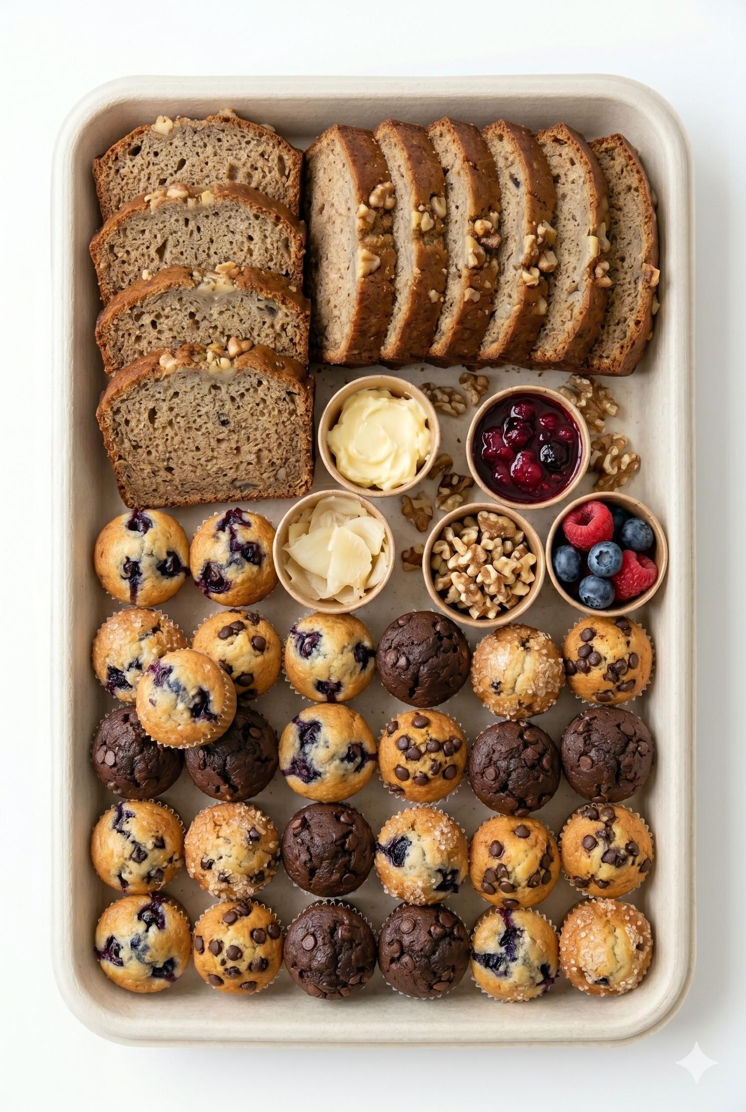 Banana Bread & Mini Muffins Platter