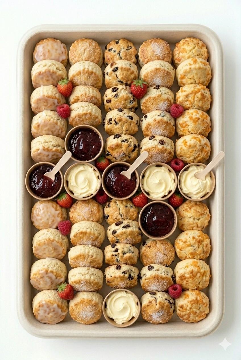 Scones with Jam & Cream