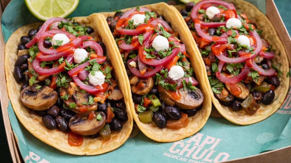 Mushroom and Peppers Tacos