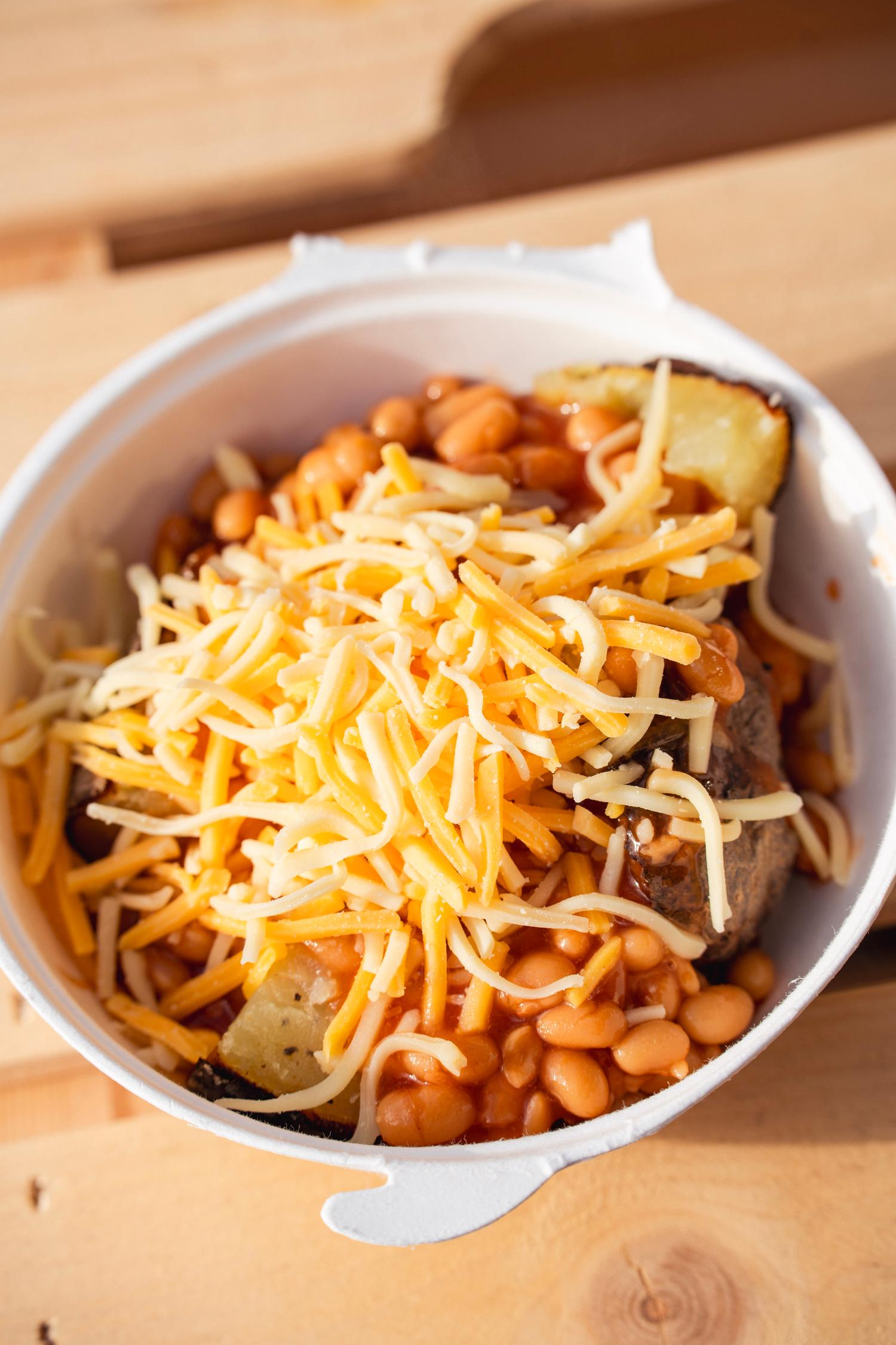 Baked Potato - Cheese & Beans