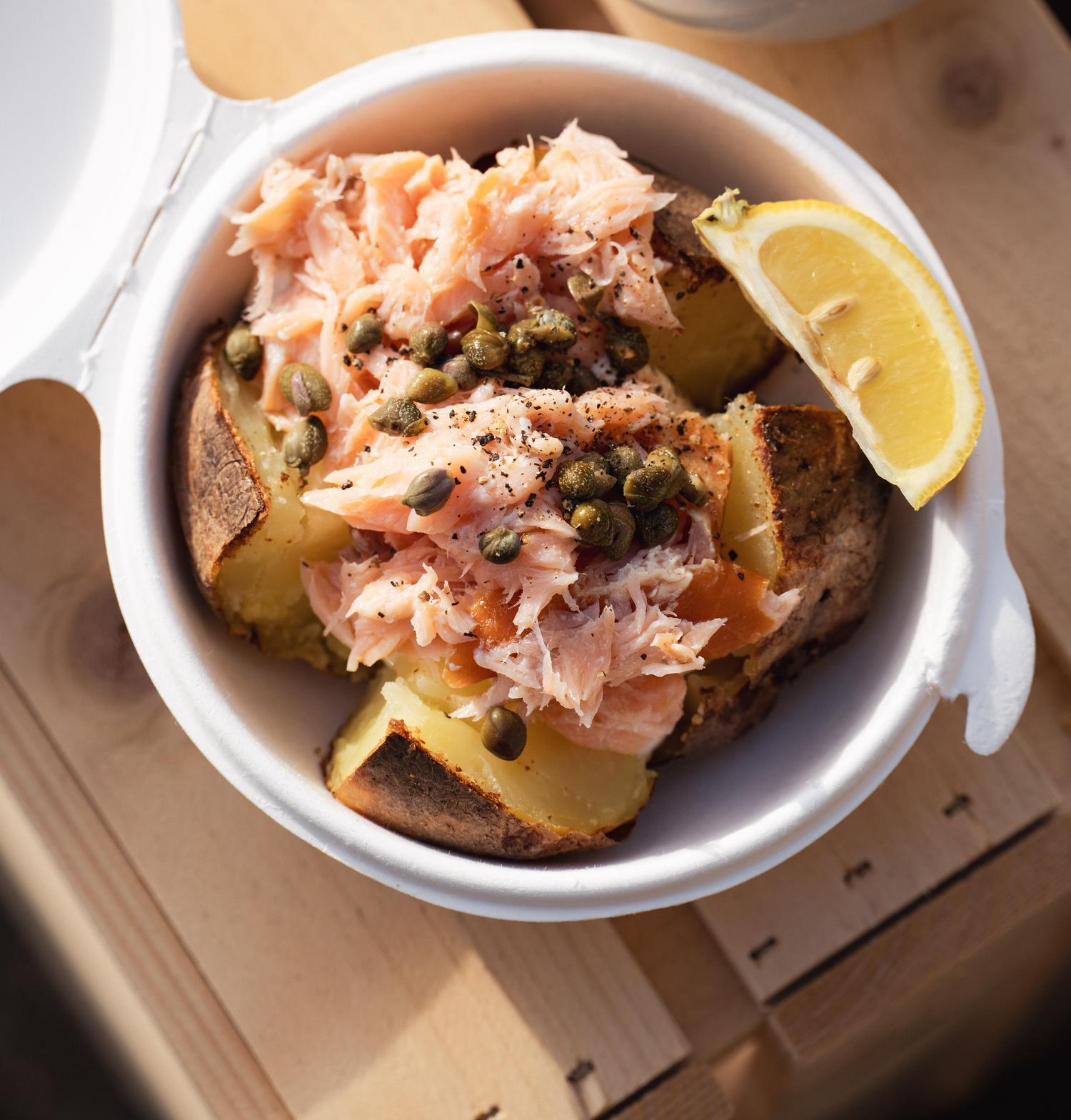 Baked Potato - Hot Smoked Salmon