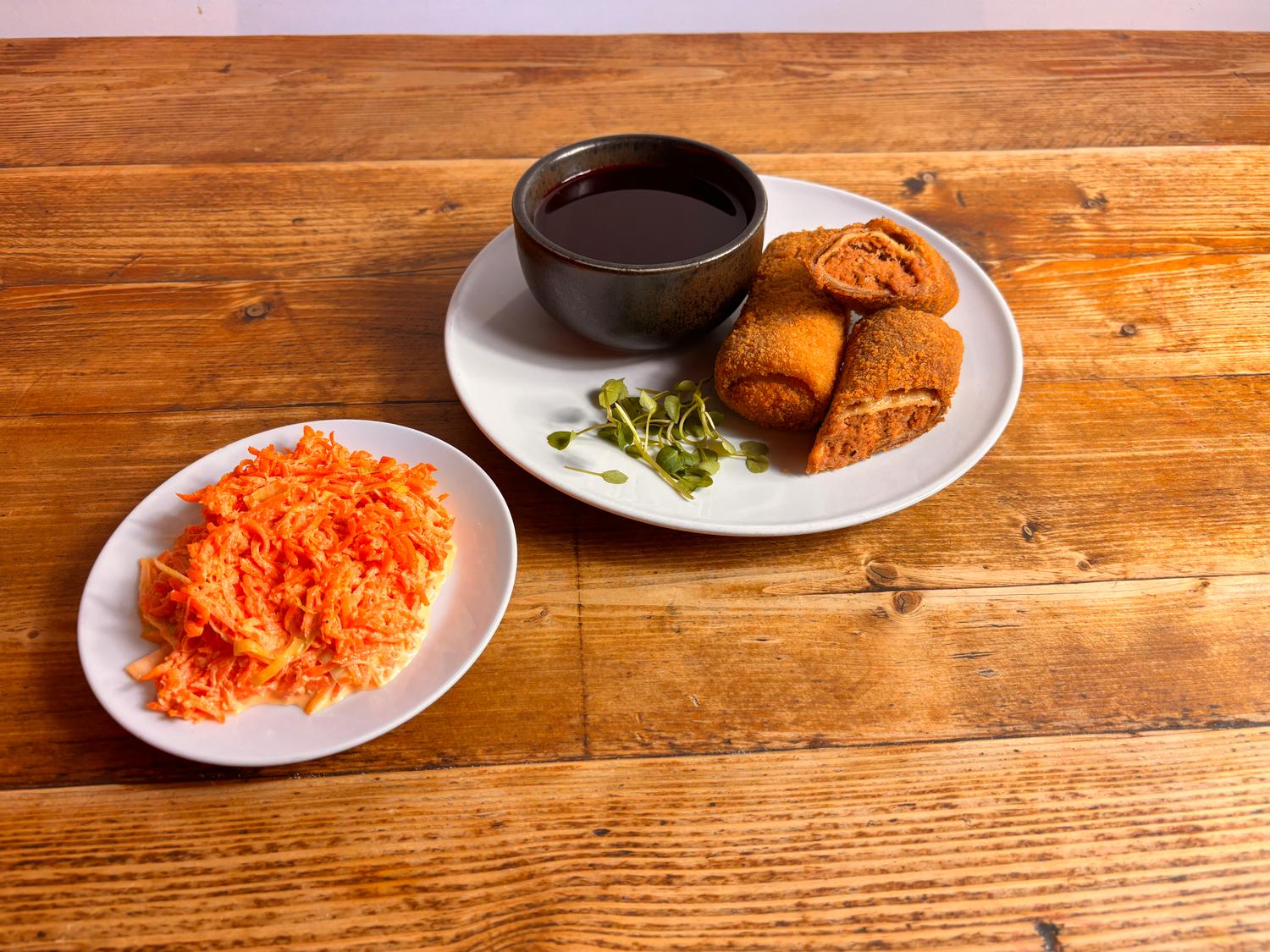 Pork Krokiety with Barszcz