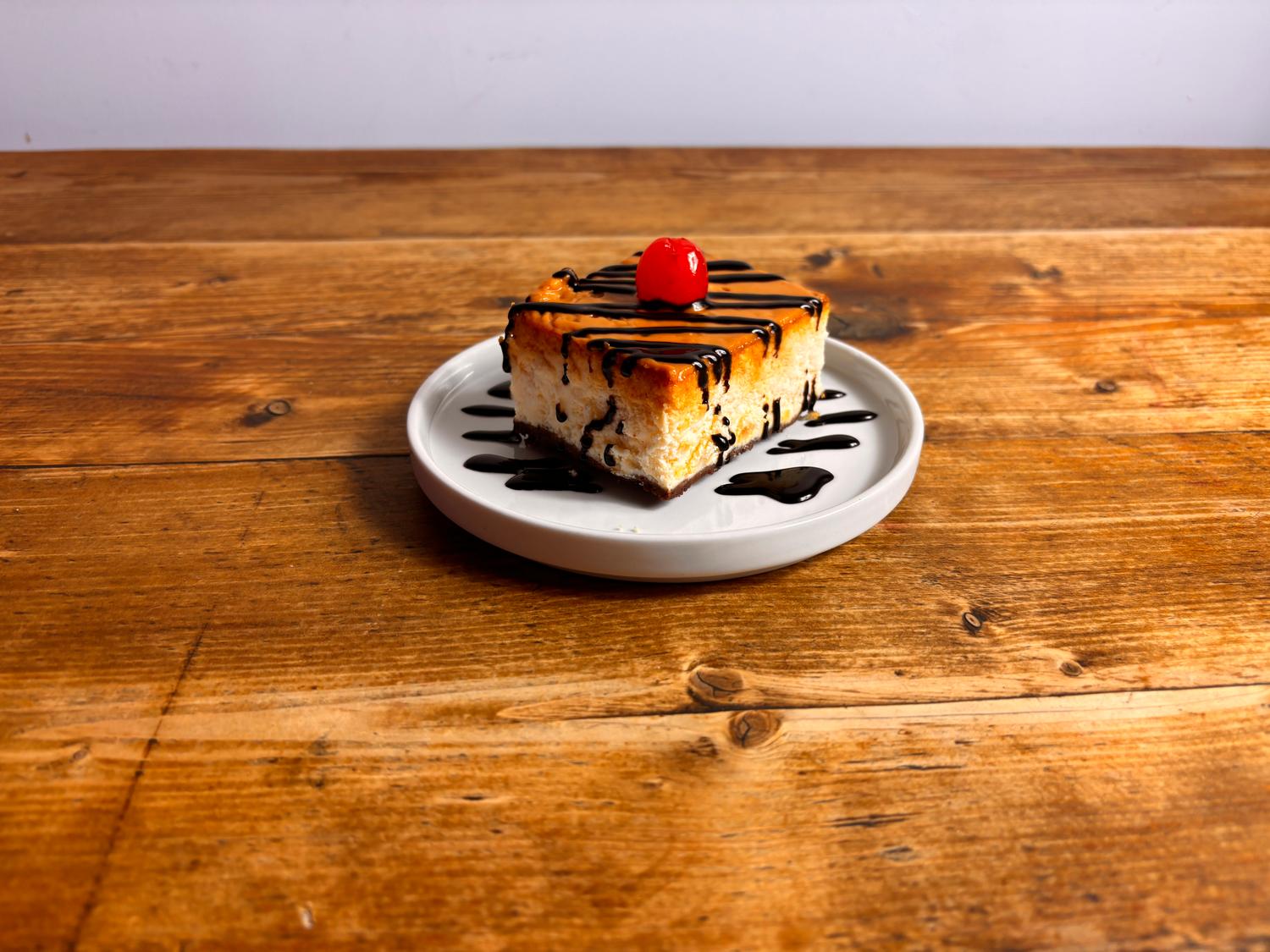 Polish Sernik Cheesecake with a Caramel Glaze