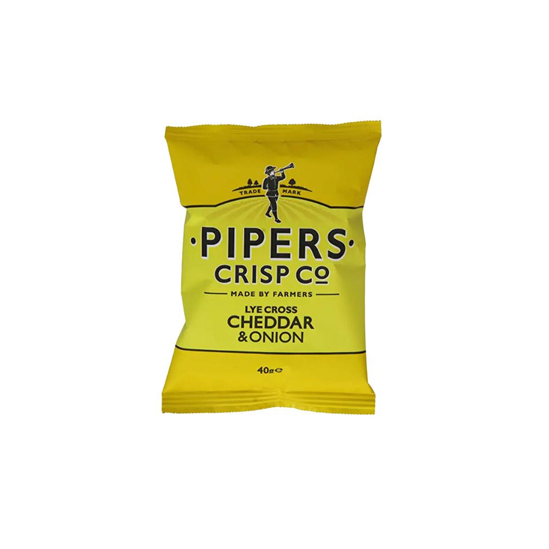 Pipers Cheddar & Onion Crisps