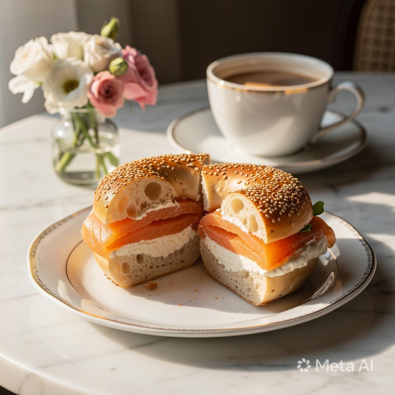 Sapore Mini Bagel w/ Smoked Salmon & Cream Cheese