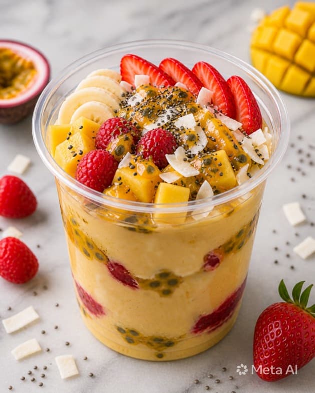 Tropical Smoothie Cup ( GF/ DF/ Vegan )