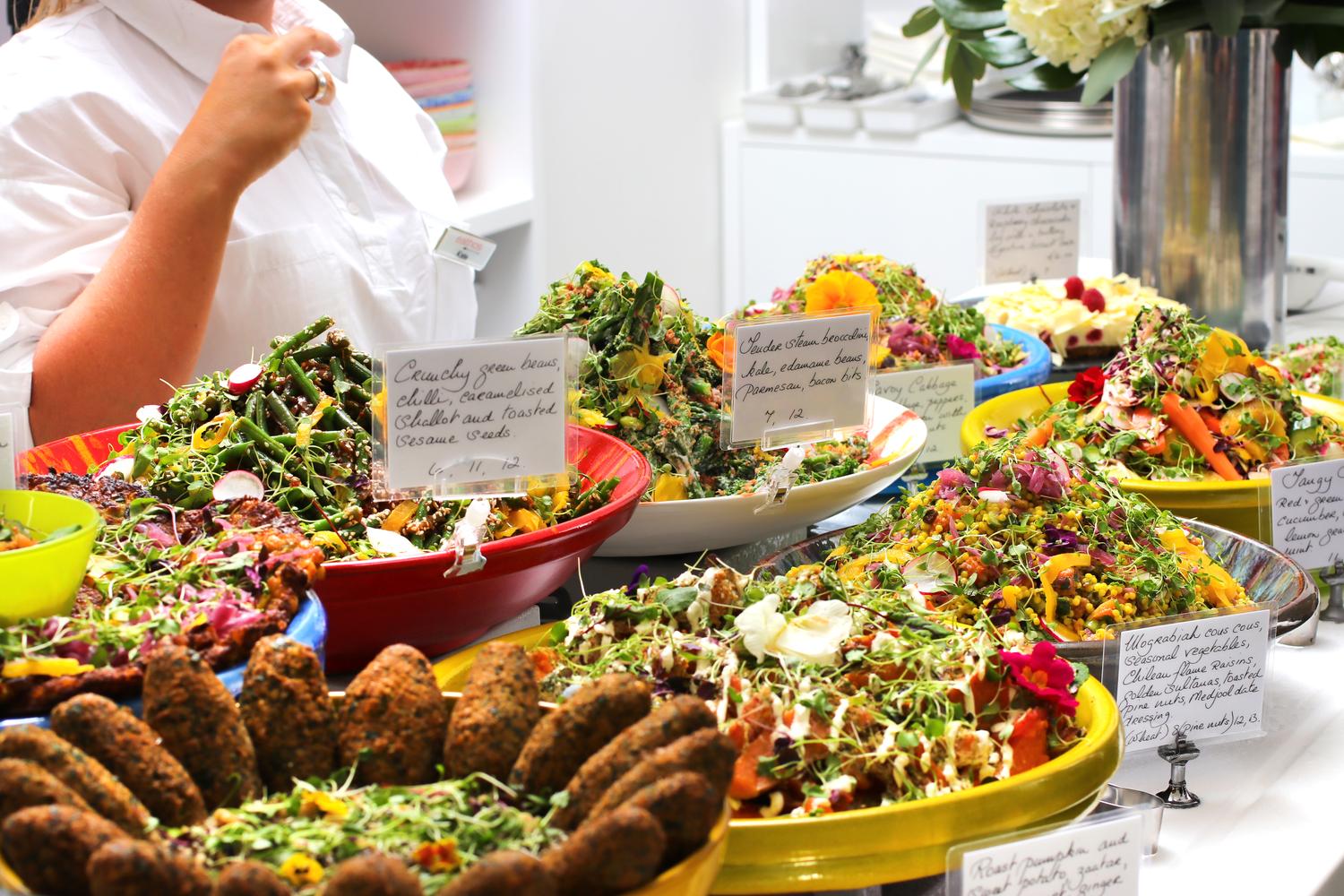 Protein & large salad box (Choose 3-4 salads)