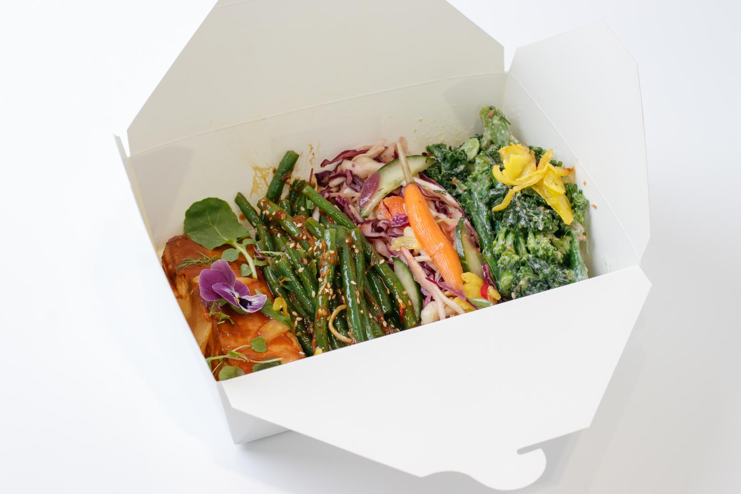 Protein & small salad box (choose 1-2 salads)