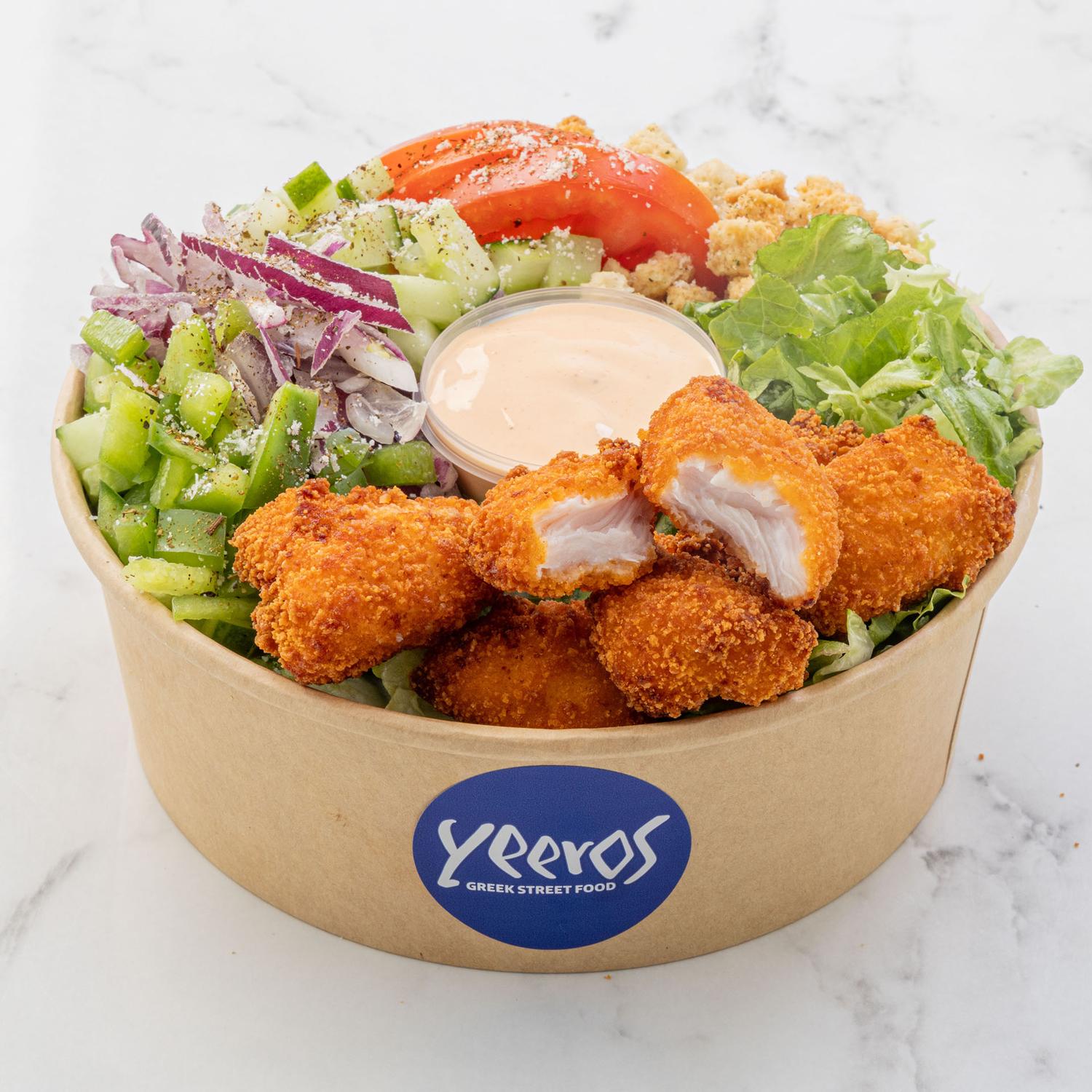 Chicken Strips Warm Bowl