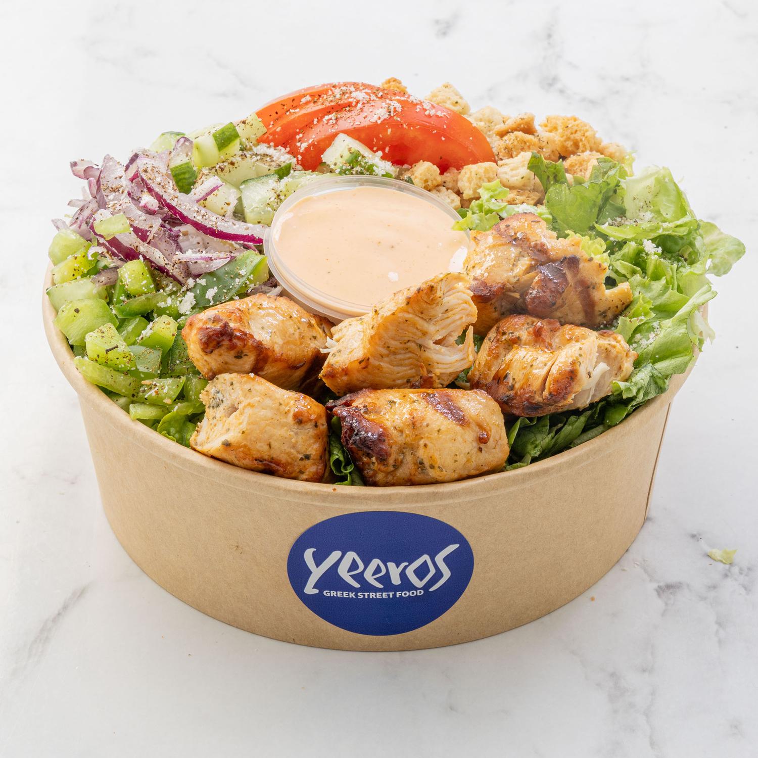 Chicken Skewer Warm Bowl