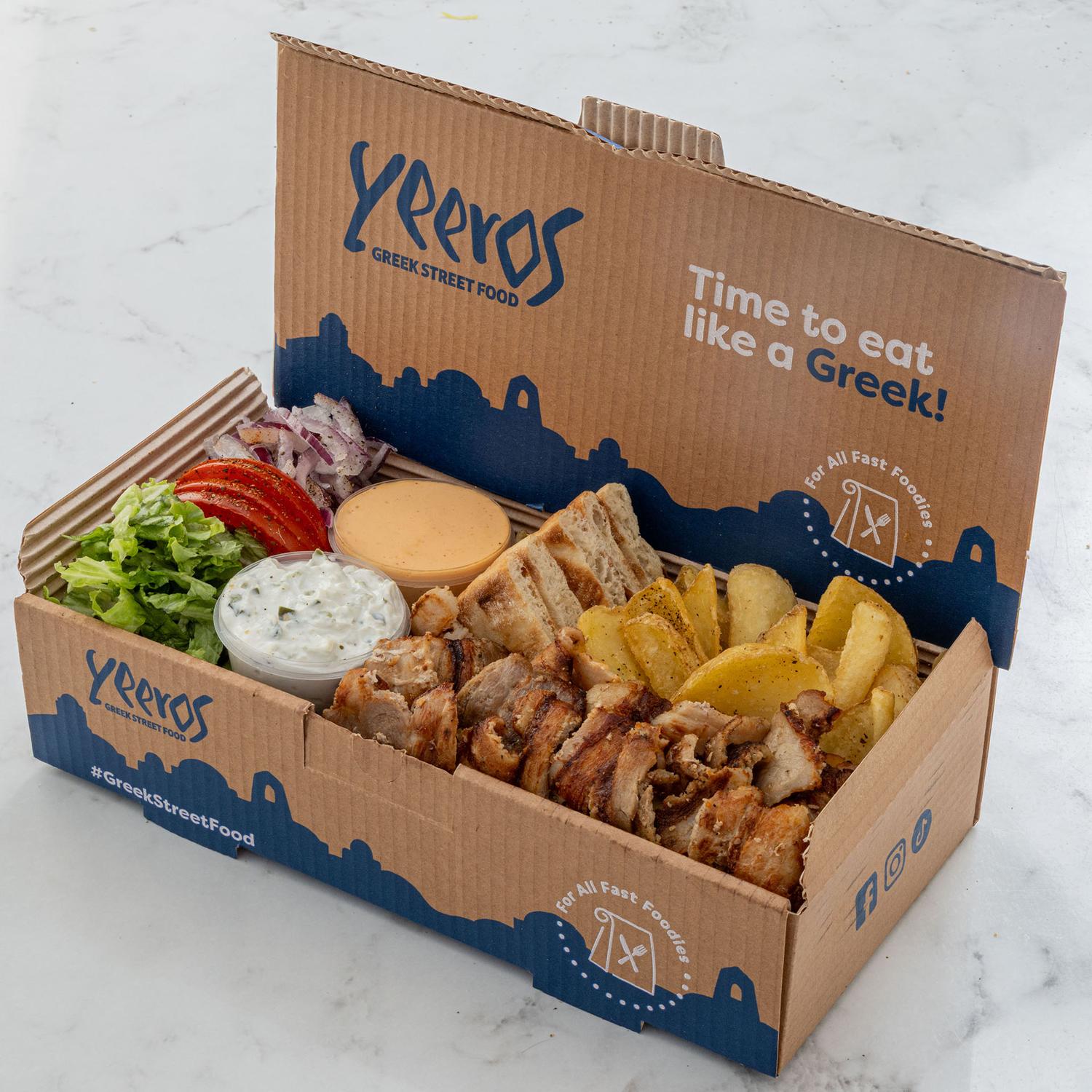 Chicken & Pork Gyros box