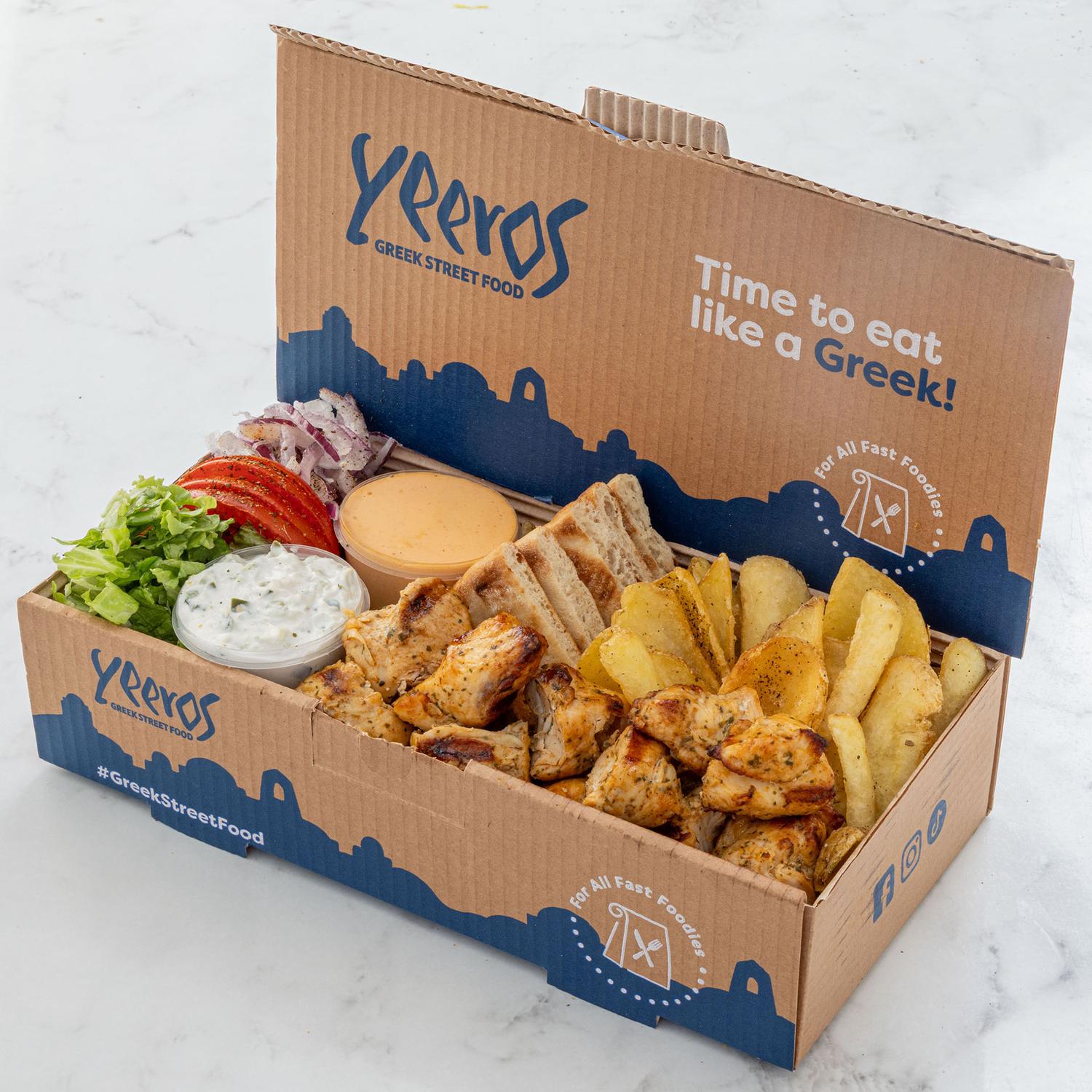 Chicken Skewer large pita box