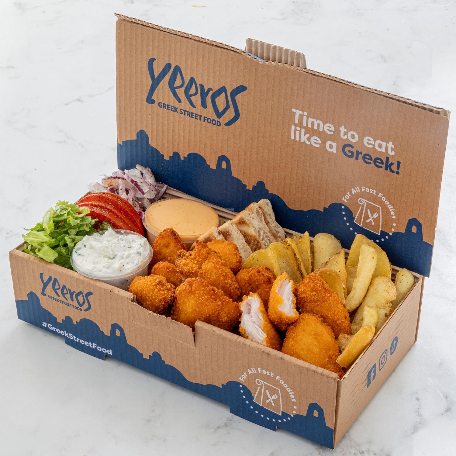 Chicken Strips Large Pita Box